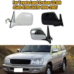 For Toyota Land Cruiser LC100 4500 4700 LX470 1998-2007 Car Exterior Door Rearview Side Mirror Assy 3 Wire Electric Folding