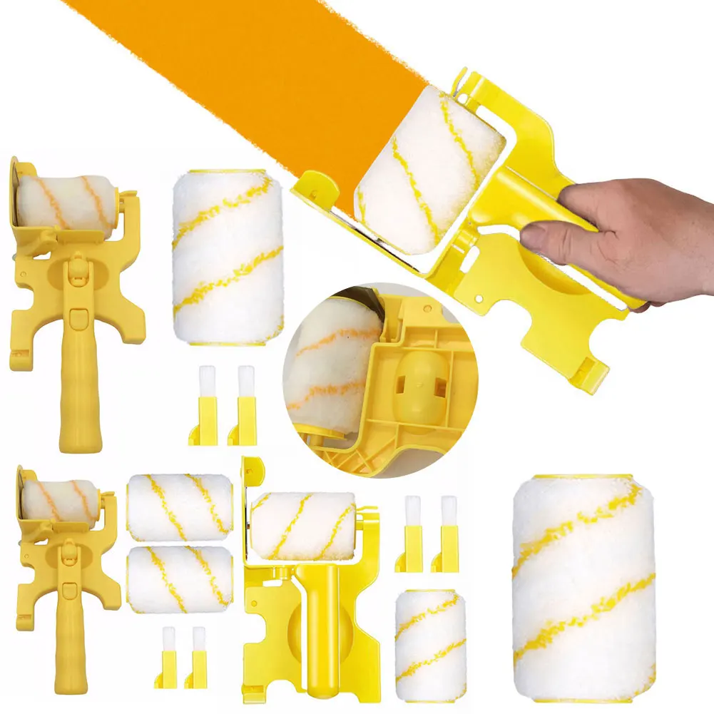 

Триммер для краски для интерьера, валик для обрезки краски, кисть, инструменты для ремонта стен, комбинированный комплект для обрезки краски, многофункциональный для обрезки углов
