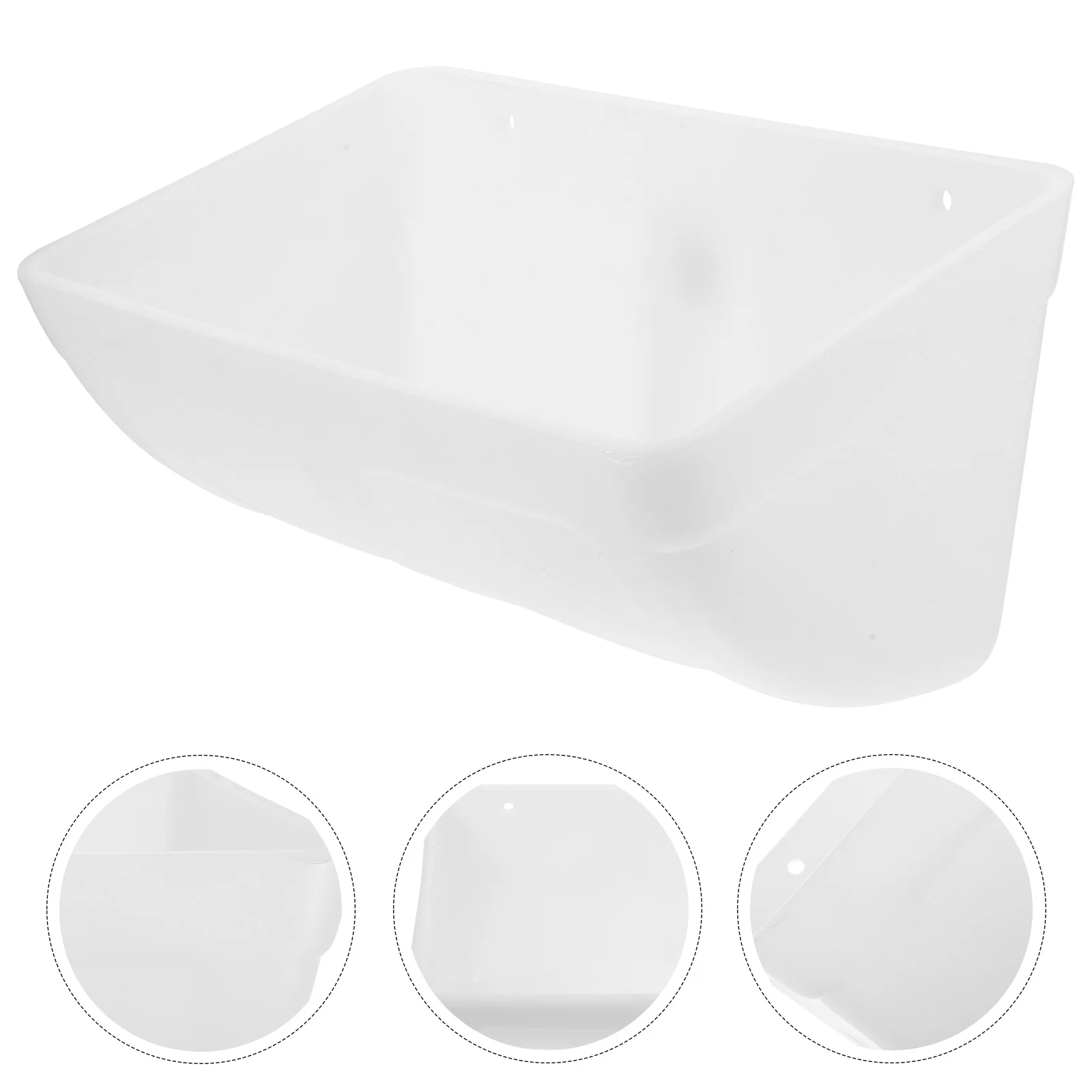 

Automatic Poultry Feeder Plastic Hanging Chicken Feeding Container Large Capacity Coop Feeder for Chickens Finches Parakeets