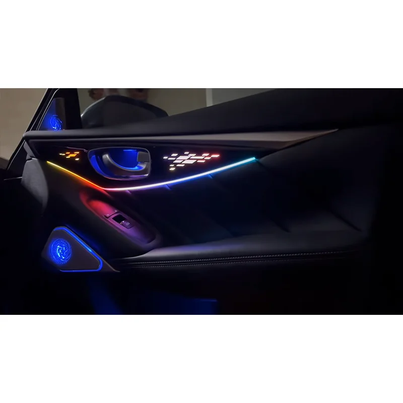 LED Car Lnner Ambient light For Infiniti Q50 Q50L 2013-2021 Dynamic Magic Color Original Car 1:1 Mold Ambience Lamp APP Control