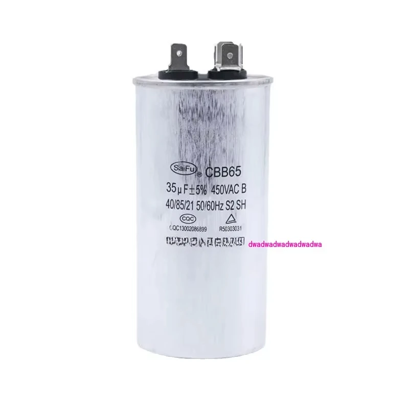 Manufacturer supply capacitor CBB65-20uF 450v compressor capacitor