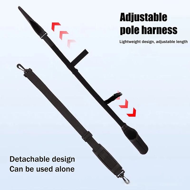 Adjustable Fishing Rod Storage Bag Portable Fishing Rod Shoulder Belt Fishing Rod Belt Protector Reel Fishing Accessories 1PC - view 2