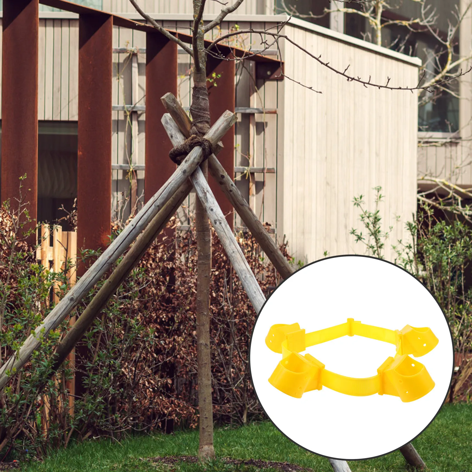 1Set Premium Tree Fixing Strap Wide Smooth Surface Tree Support Fixator for Branches Trunks Staking Leaning Trees Outdoor Garden