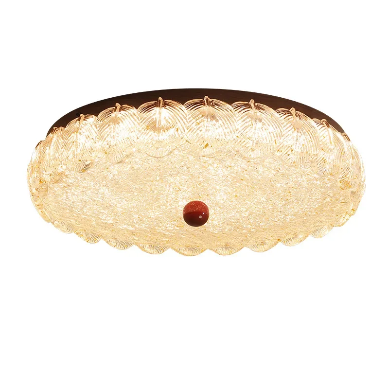 

Full spectrum, medieval style, bedroom ceiling light, new light luxury creative retro resin gold foil eye protection master