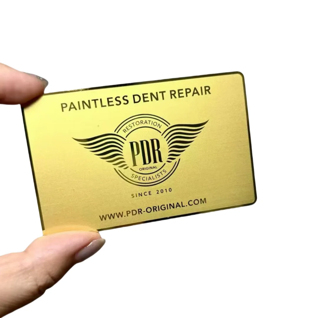 Customized inquiry Cheap 304 Stainless Steel Metal Cards Metal Business Cards Gold Custom Metal VIP Cards