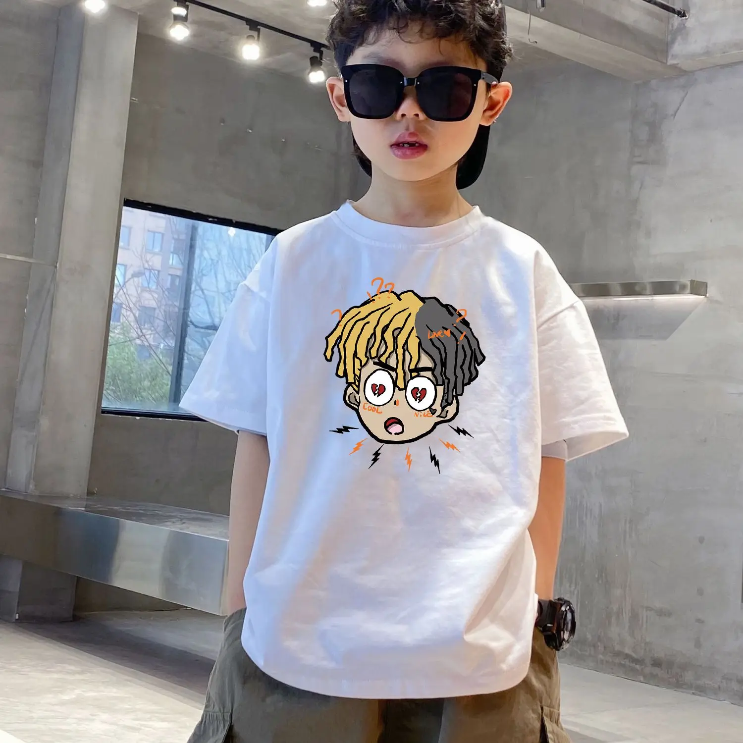 

Boys' Short Sleeve Children's Clothing Cotton Half Sleeve Clothes 2023 New Handsome Brothers' Clothes Summer Children's T-shirt