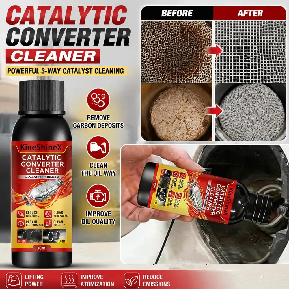 Catalytic Converter Cleaner Engine Carbon Removal Fuel Additive Reduce Fuel Consumption Improve Engine Performance for Car
