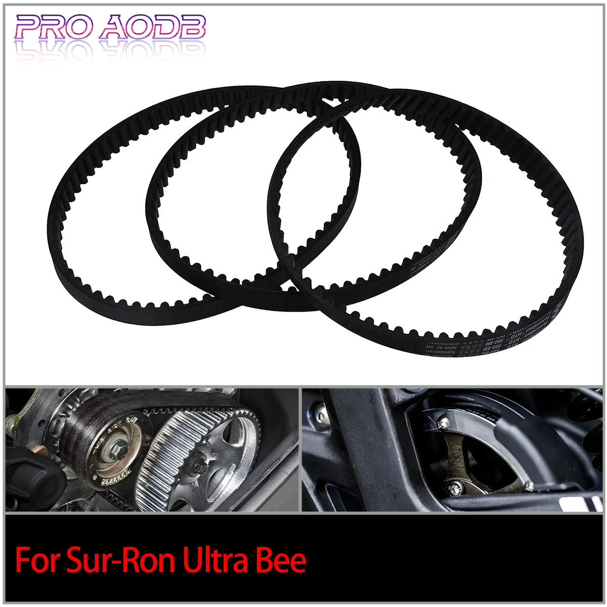 

PRO AODB Drive Belt Original Electric Motorcycle Drivetrain Parts For Sur Ron Surron Ultra Bee Universal Dirt Pit Bike
