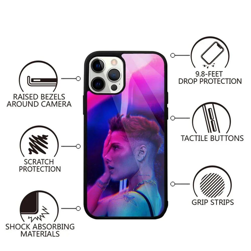 Singer H-Halsey Phone Case For iPhone 16,15,14,13,12,11,Plus,Pro,Max,Mini Magsafe Magnetic Wireless Charging