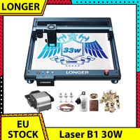 LONGER Laser B1 30W Laser Engraver Cutter, 6-core Laser Head, 33-36W Power Output, 450 x 440mm Engraving Area