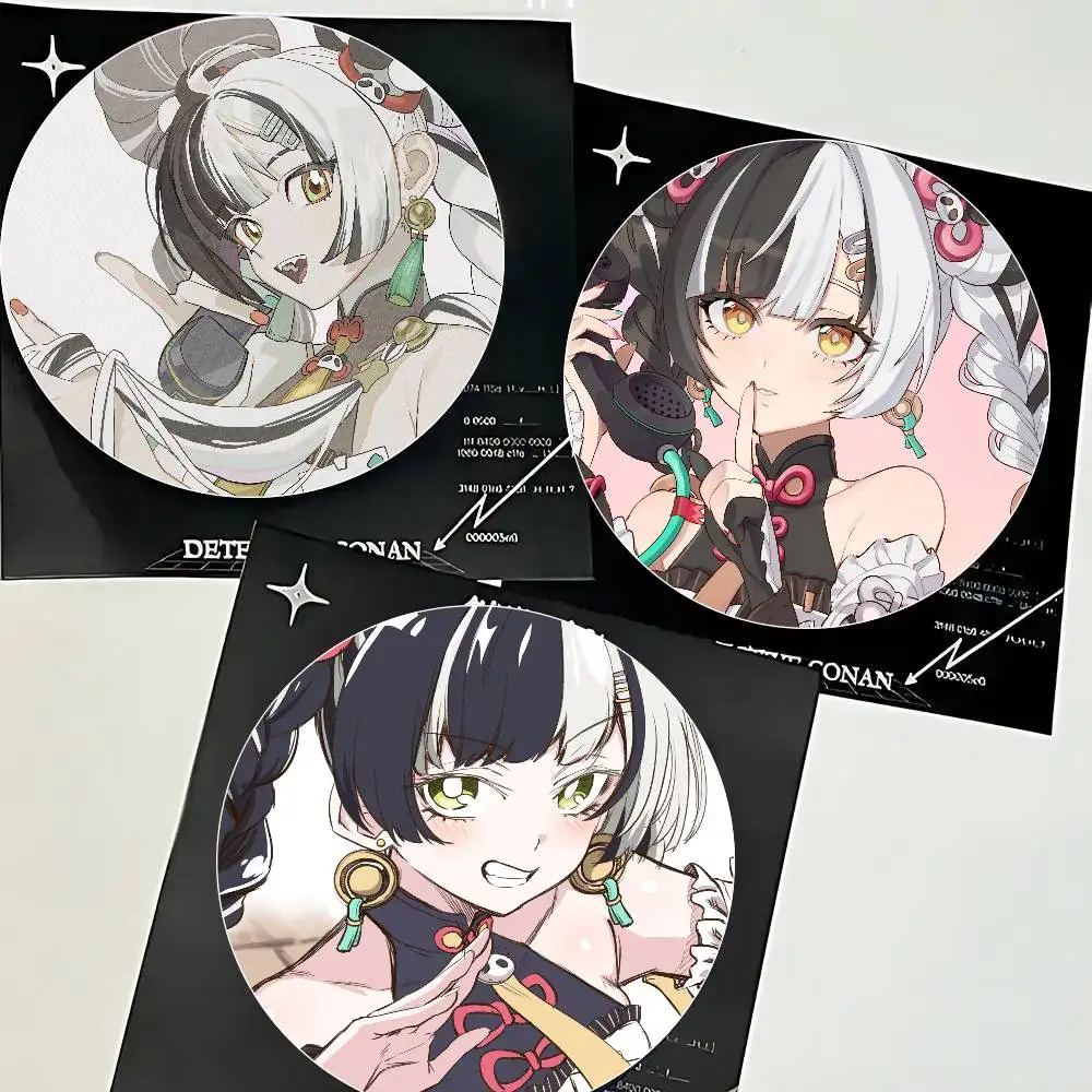 Dialyn Anime Game Zenless Zone Zero Round Badge Lapel Pins For Backpacks Briefcase Laser Brooch Clothes Gifts