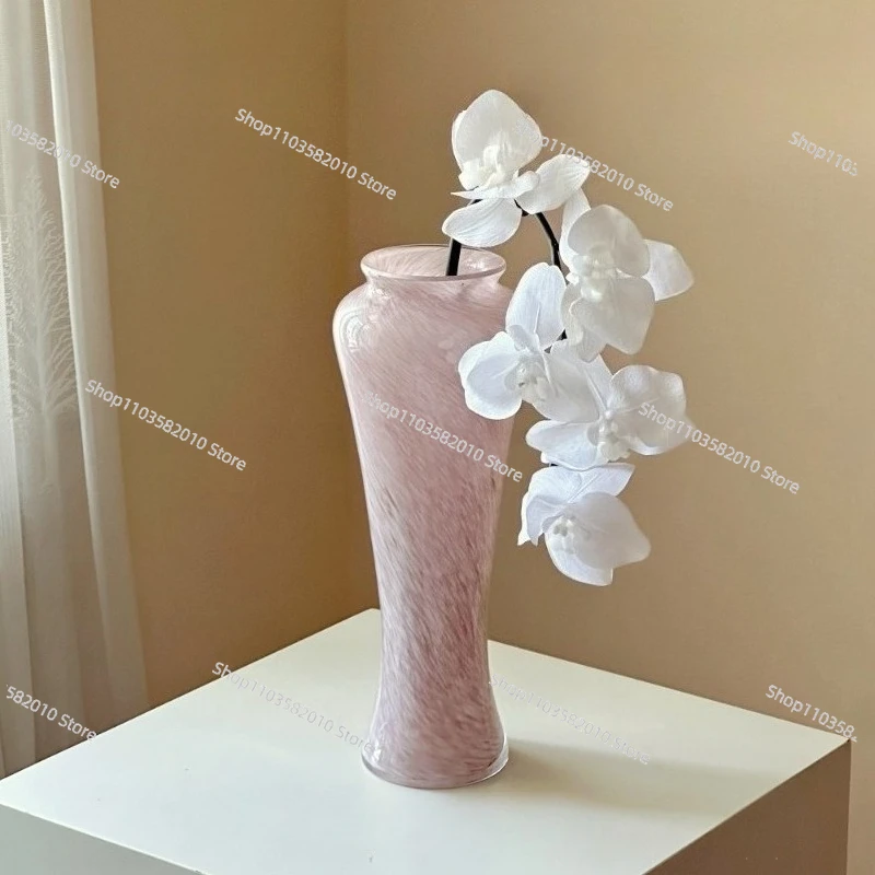 vaso-alto-in-vetro-rosa-per-gigli-e-rose-vaso-idroponico-lussuoso-smaltato-design-in-piccole-serie