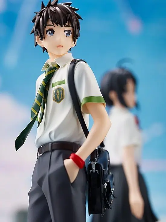 Figurine de Couple avec votre nom, modèle Miyamizu Mitsuha Tachibana Taki, décoration de bureau, ornement de voiture, cadeaux de noël pour enfants