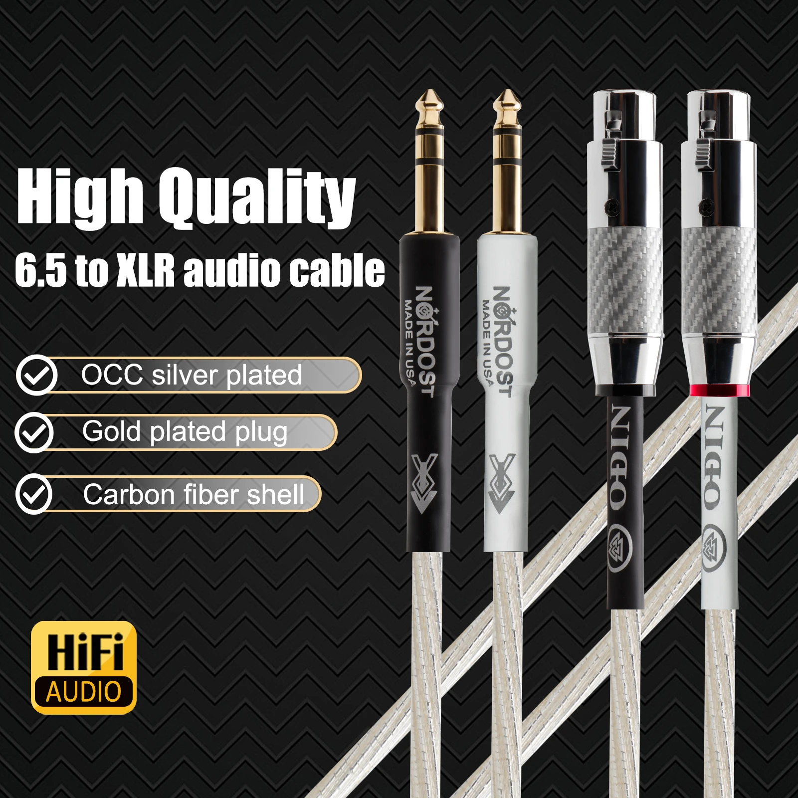 

Hi End TRS 6.35mm to XLR female Balanced Cable 6.5mm to XLR Cable Microphone Stereo Y Splitter Cable DV cameras