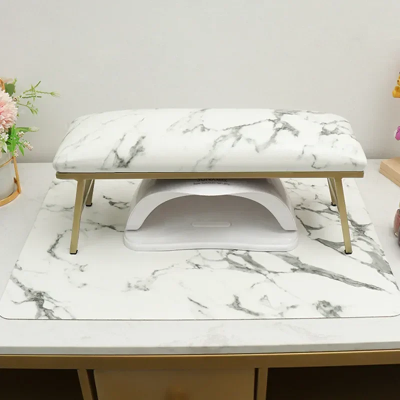 1 Set Nail Hand Rest Set Marble Manicure Table Nail Mat Nail Cushion Pillow Manicure Stand Arm Rest For Nails Nail Table