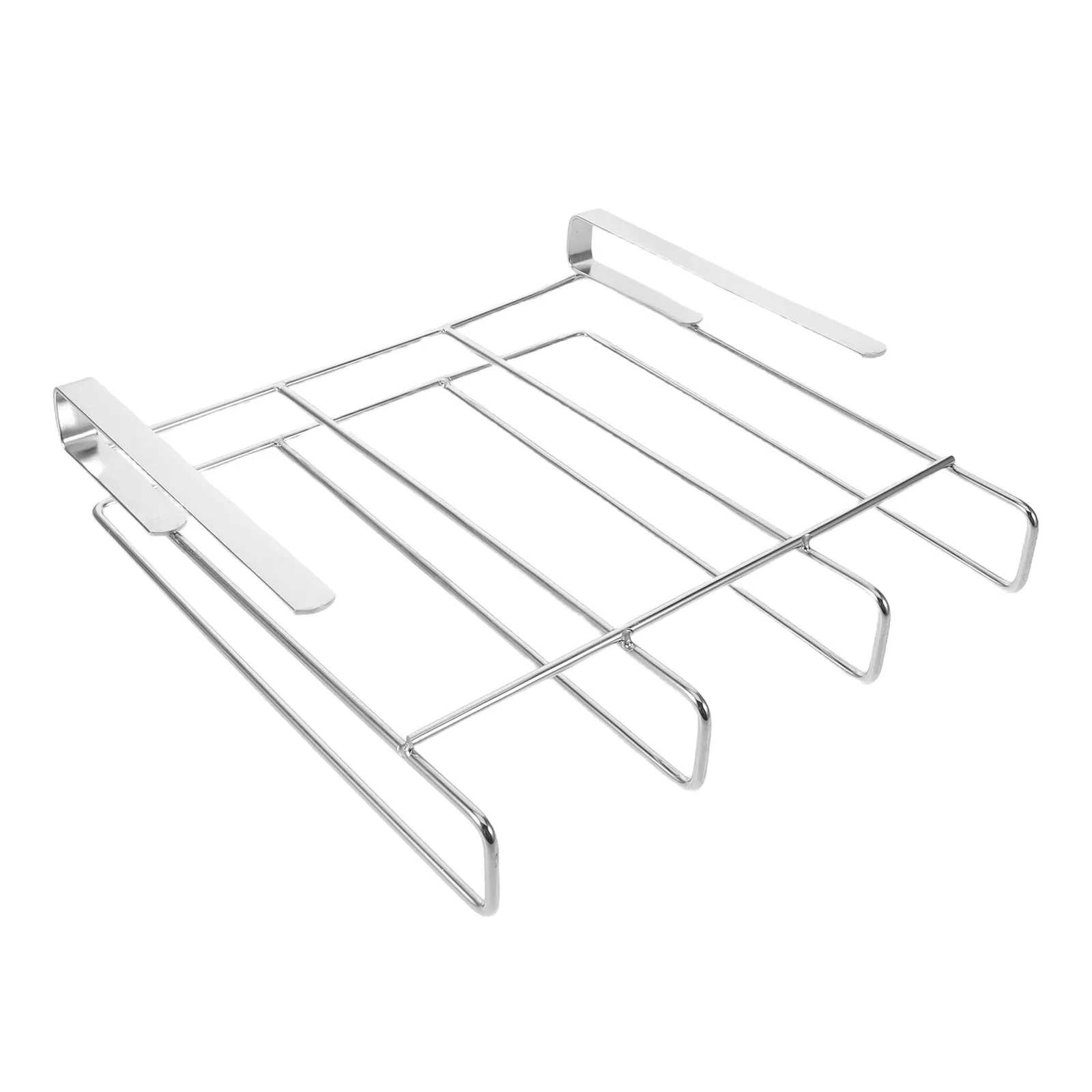 Stainless Steel Over Cabinet Door Scale Holder Digital Body Weight Scale Storage Rack Organizer Bracket 9.8 Inch Bathroom Gym