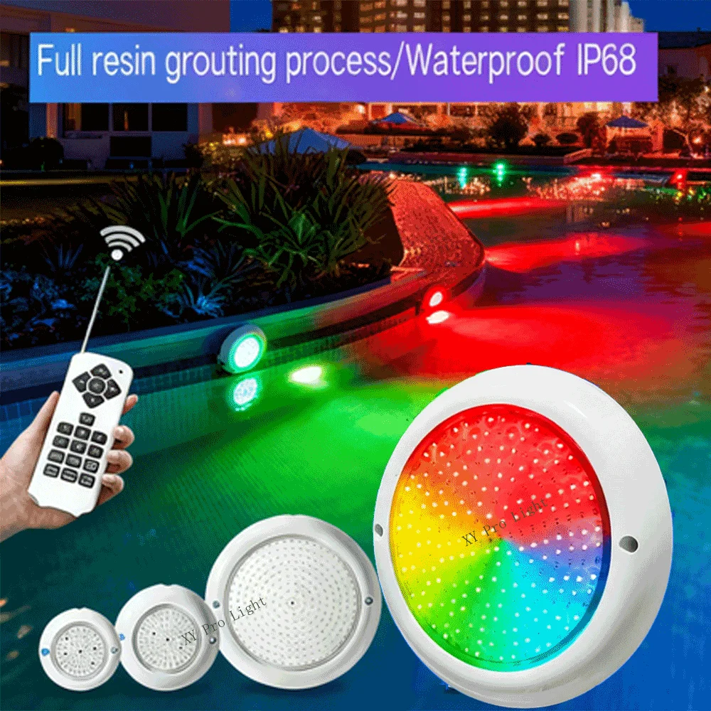 AC12V IP68 Waterproof 12W RGB LED Pool Light 18W 25W 35W UnderWater Spotlights Outdoor Pools landscape Ponds Water Features Lamp
