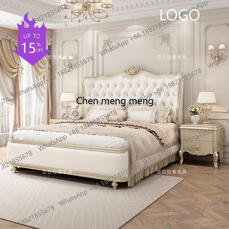 

L178 Wooden Design Massage Bed Bedroom Frame Luxury Girls Bed European Queen Modern Safe Simple Letto Matrimoniale Home Furnitur
