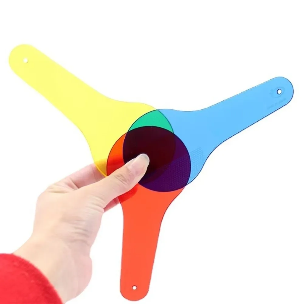 6Pcs Rainbow Optics Color Filter Plate Set Translucent Educational Science Color Filter Plate Montessori