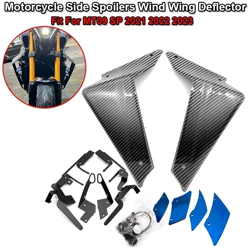 Fit For YAMAHA MT-09 SP MT09 MT 09 2021 2022 2023 Motorcycle Sport Downforce Naked Side Spoilers Aerodynamic Wind Wing Deflector