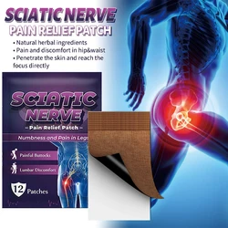 Sciatica Relief Patches Hip Muscle Joint Relief Sticker Arthritis Rheumatism Neuralgia Massage Medical Plaster for Back Buttock
