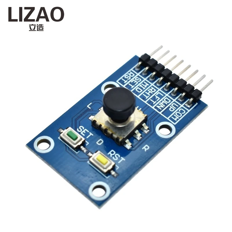 LIZAO Five Direction Navigation Button Module, 5D Rocker Joystick Independent Keyboard for Arduino AVR MCU Game Control