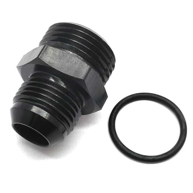 Aluminum black AN10 Male to AN12 male Adapter With Washer