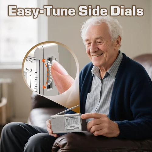 Imagen 2 del producto XHDATA D219 Radio portátil AM FM MW Receptor de onda corta Radio de bolsillo Radio multibanda de alta sensibilidad con altavoz conector para auriculares