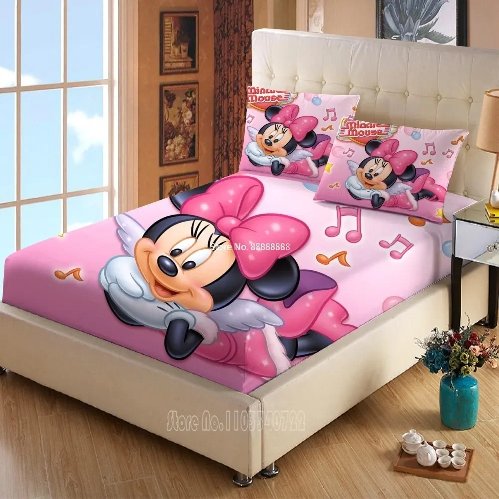 

Disney Mickey Minnie Car Mattress cover Fitted Sheet Bed Sheets Bed Linen for Child Kids Teen Bedspread Bedroom Decor