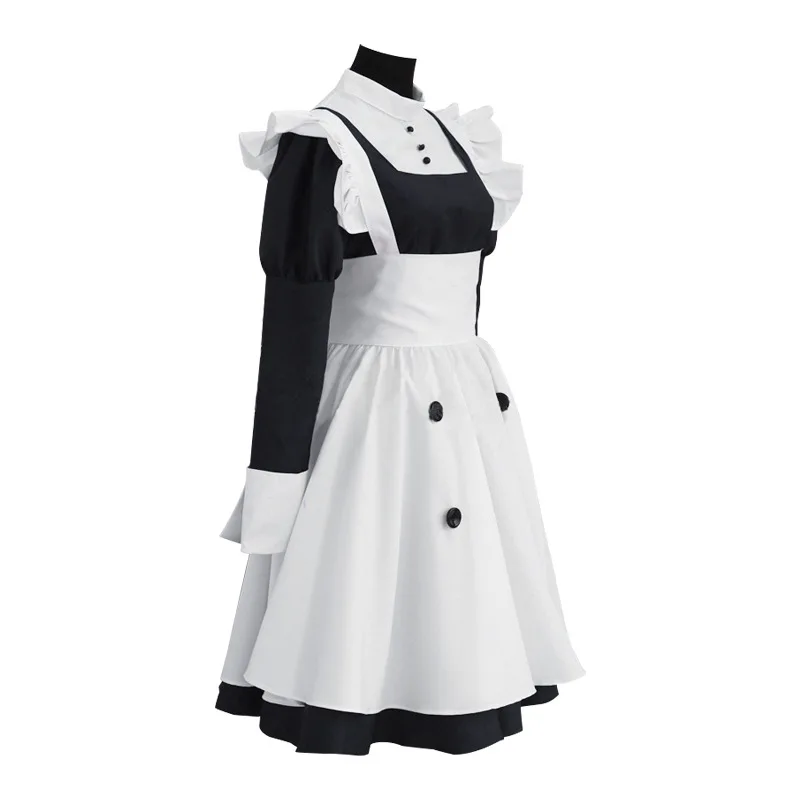 Black Butler MEY-RIN Cosplay Costume para Mulheres, Uniforme Anime, Trajes De Halloween