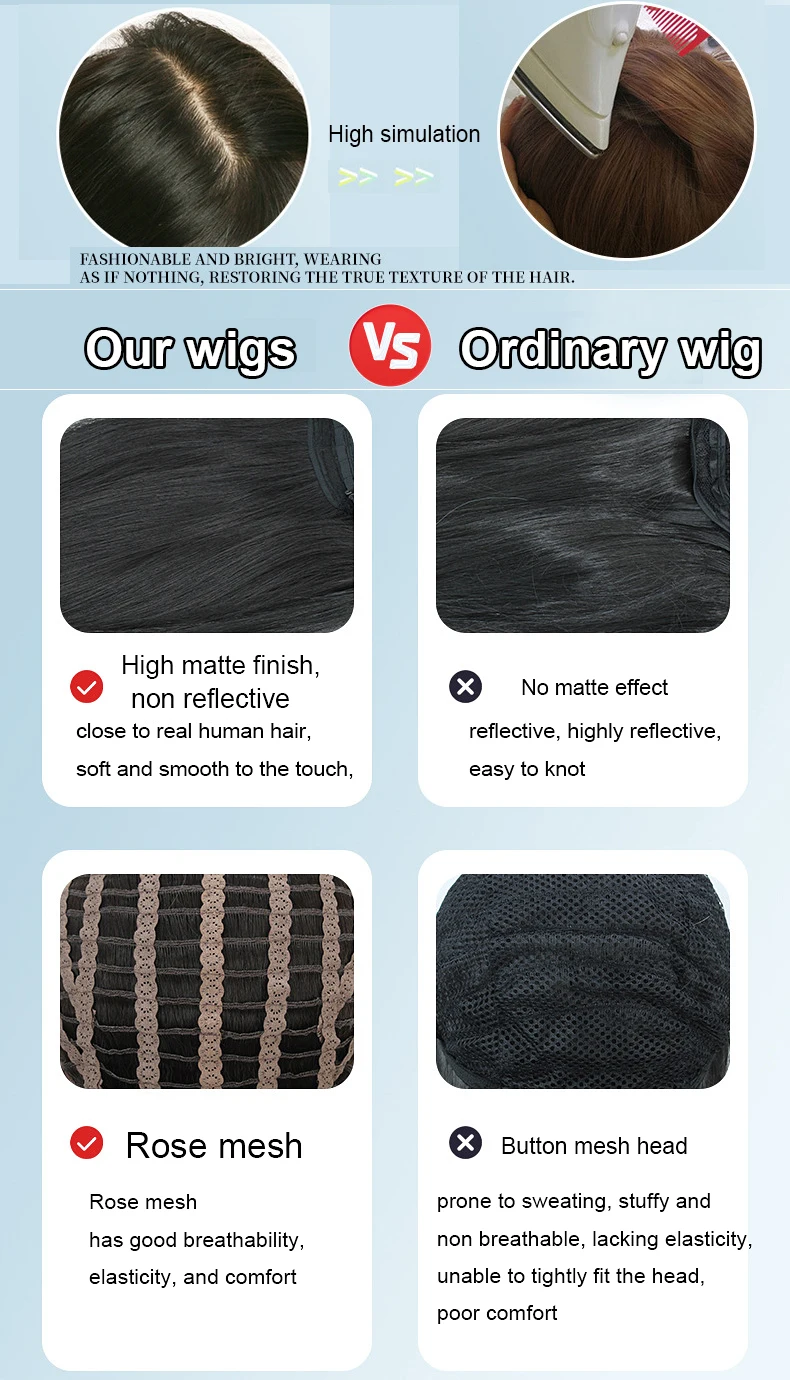 Parrucca cosplay Alice nel Paese delle Meraviglie Regina Rossa Parrucca piena per feste di festival con capelli simulati in seta ad alta temperatura