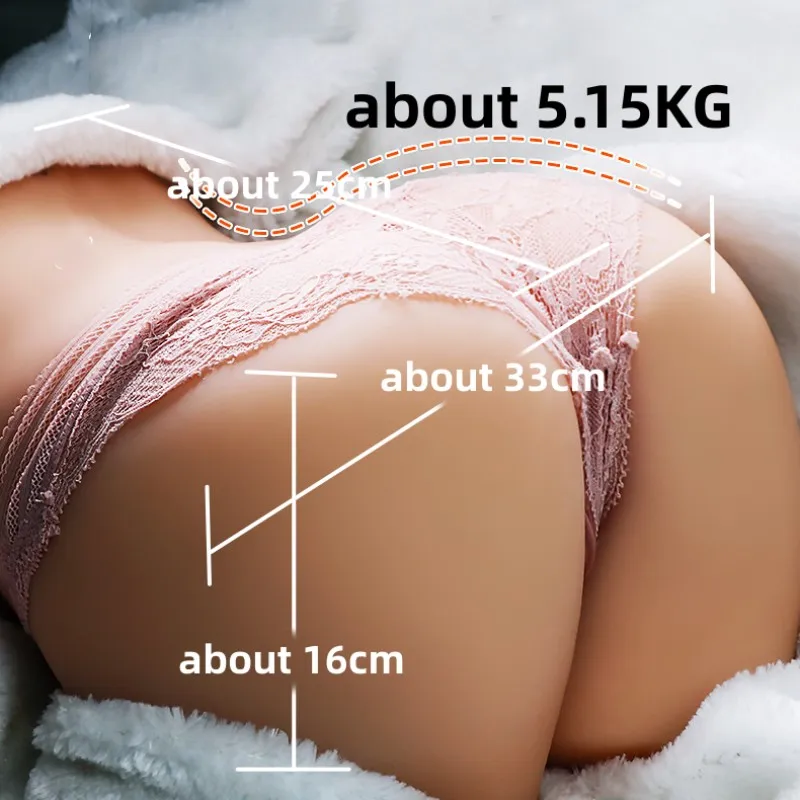 3D Real Vagina 1:1 actual size big Ass Half Body Dolls Masturbatore Cup for men Anus vaginas Dual Channel Realistic Sex Toys 18