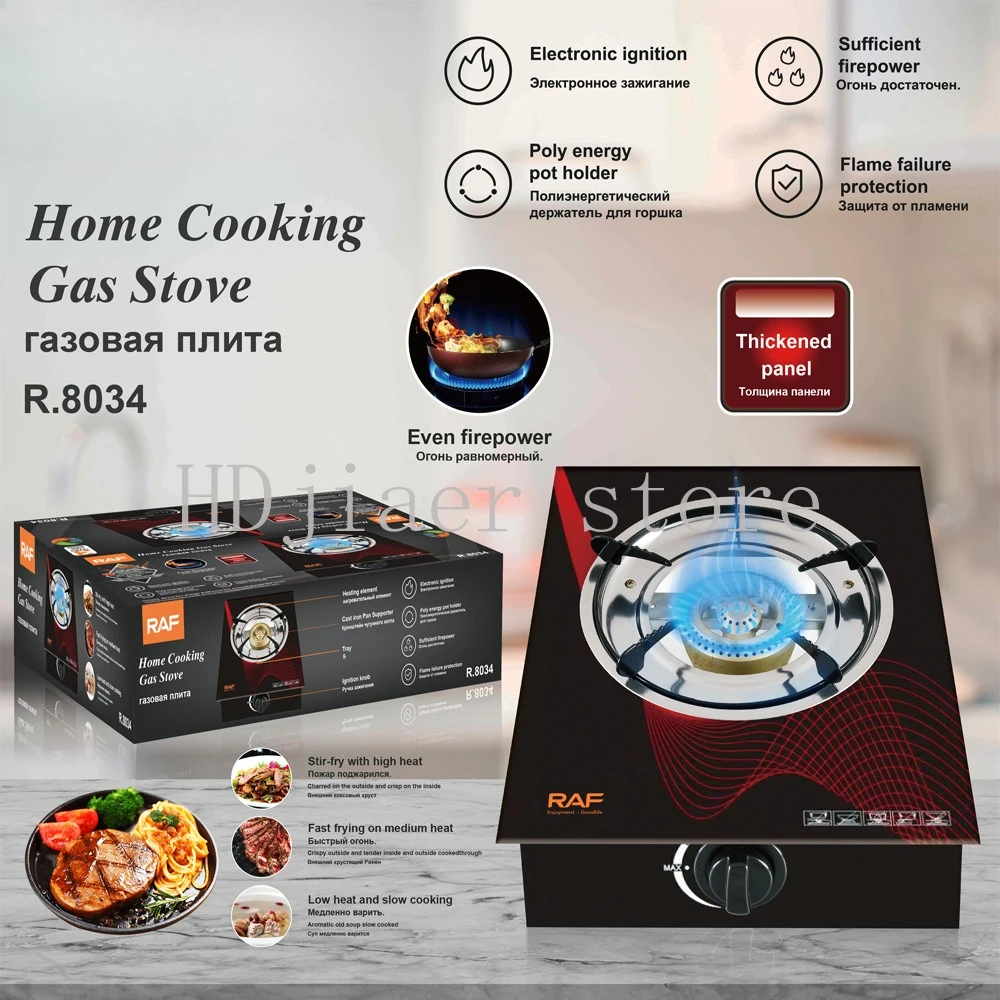 

Simple European Style Single-Burner Gas Stove – Compact Easy-to-Use Gas Cooker for Home Kitchen