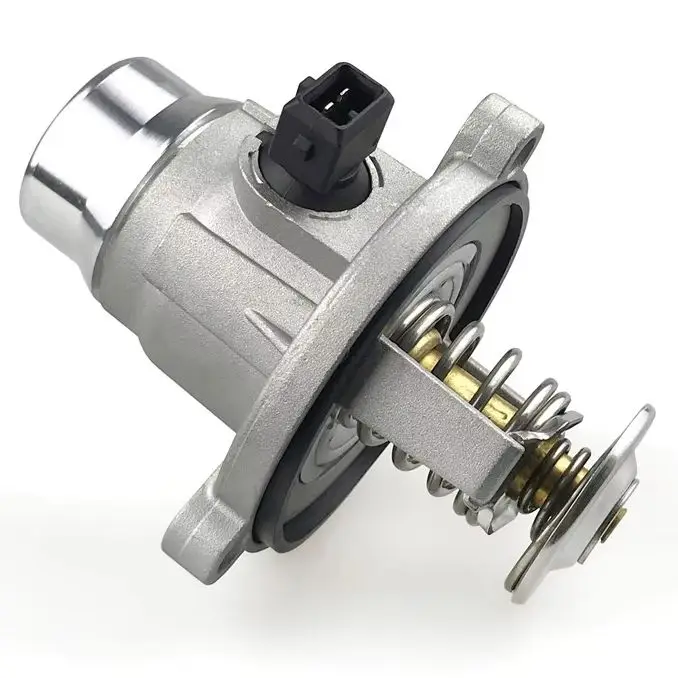 11537502779 Engine Coolant Thermostat Water Outlet Assembly For BMW 5 E60 540 i X5 E53 4.4 i  F30 F80 F33 F83 F32 E60 105Deg.