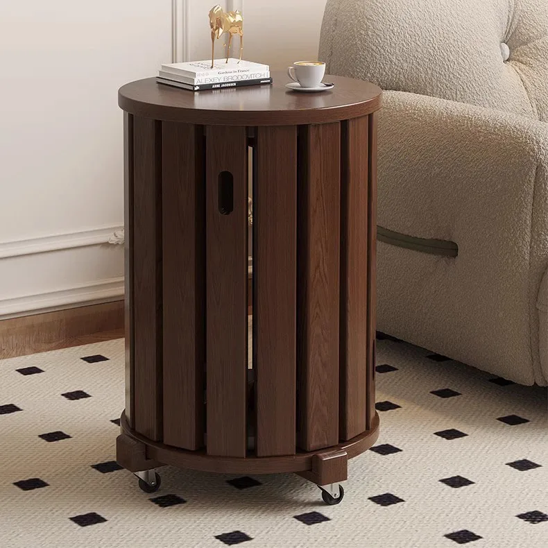 /Small Coffee Table Bedside Table Removable Wooden Stool /Solid Wood Stool Stackable Round Stool