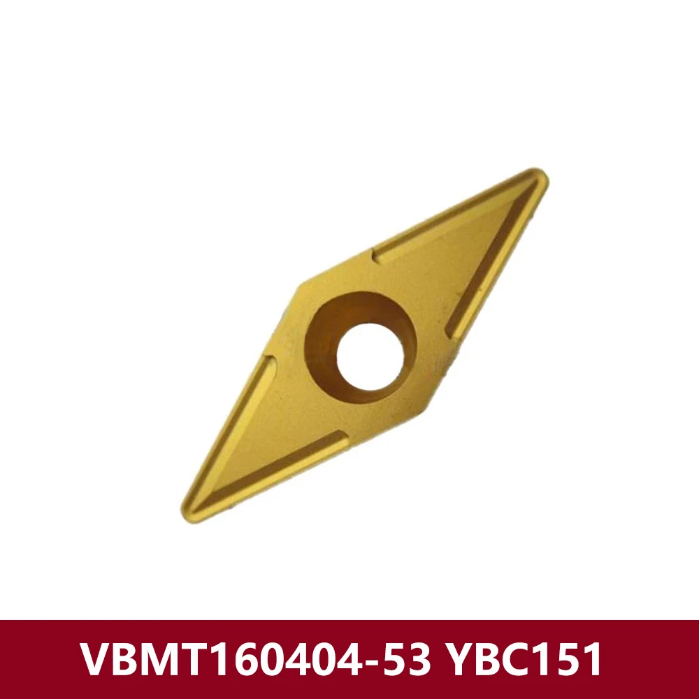 VBMT331-53 VBMT160404-53 YBC151 Original VBMT 160404 53 Carbide Inserts VBMT1604 VBMT16 Turning Tools Machine Blade CNC Cutter