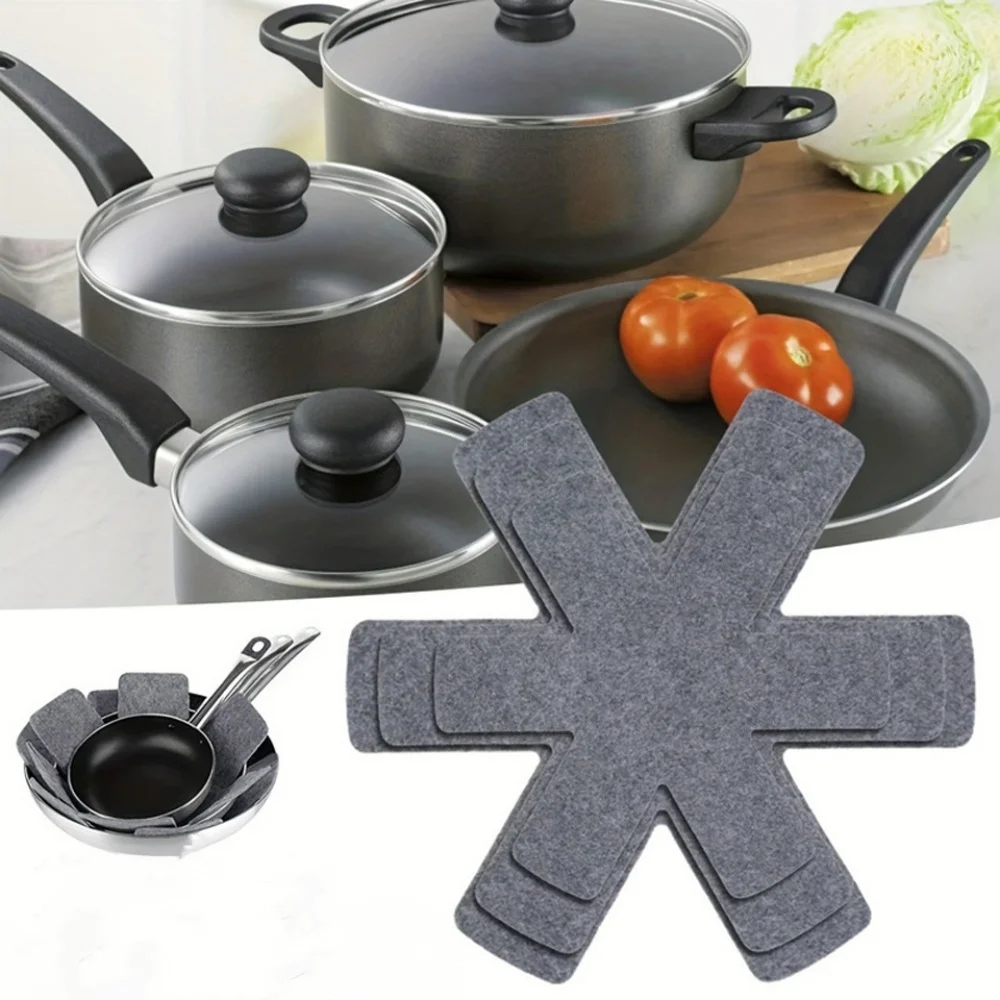 5pc de alta qualidade isolado hexagonal feltro desktop pote esteiras poderoso anti deslizamento prato vegetal não-tecido panelas separador almofadas 26cm
