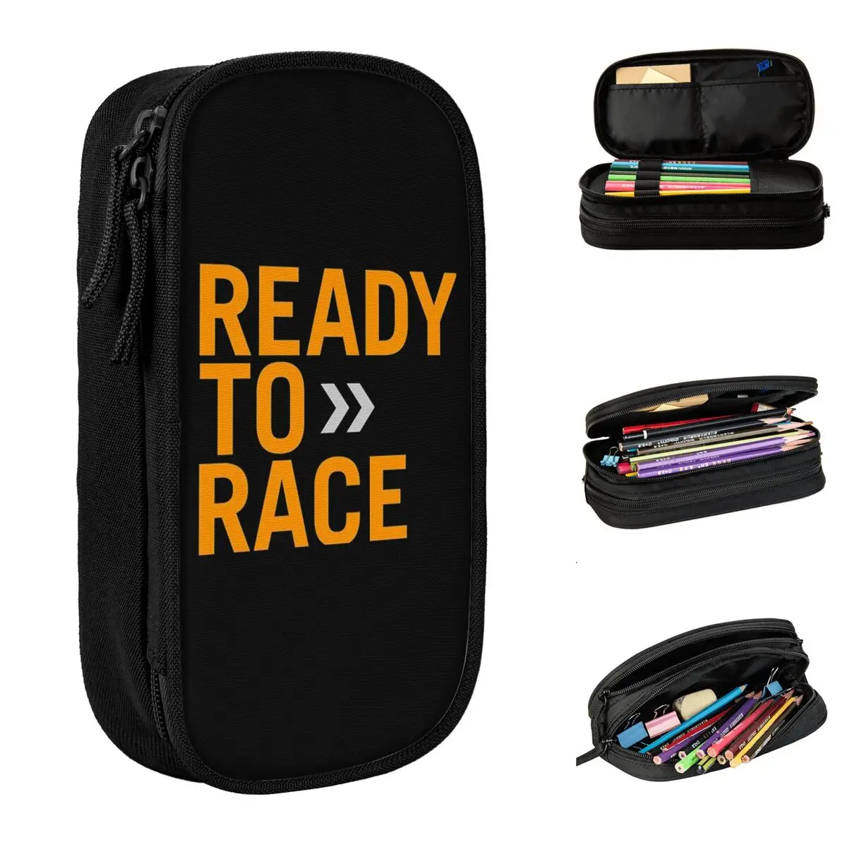 Ready To Race Pencil Case Racing Pencil Box Pen for Student Big Capacity Bags Students School Cosmetic Stationery