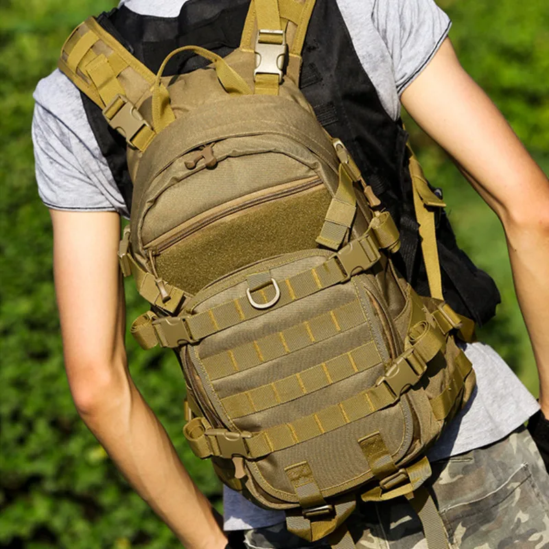 Jamhoo 25L Outdoor Tactical Bag Cycling Assault Backpack Molle Airsoft Hunting Camping Outdoor Sports Hiking Trips Climbing Bag