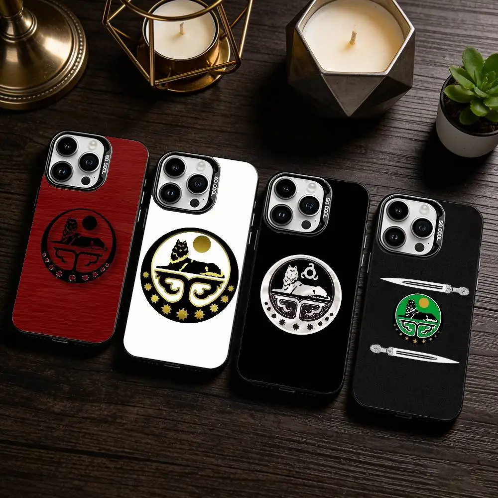 Chechnya Flag Chechen Wolf Luxury   Phone Case For iPhone 17,16,15,14,13,12,11 Plus,Pro Max,XS,Colored silver phone case