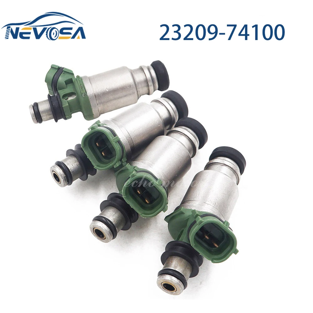 NEVOSA 4PCS Fuel Injector Fuel Spray Nozzles For Toyota Camry Celica RAV4 Solara MR2 23209-74100 23250-74100 2325074100