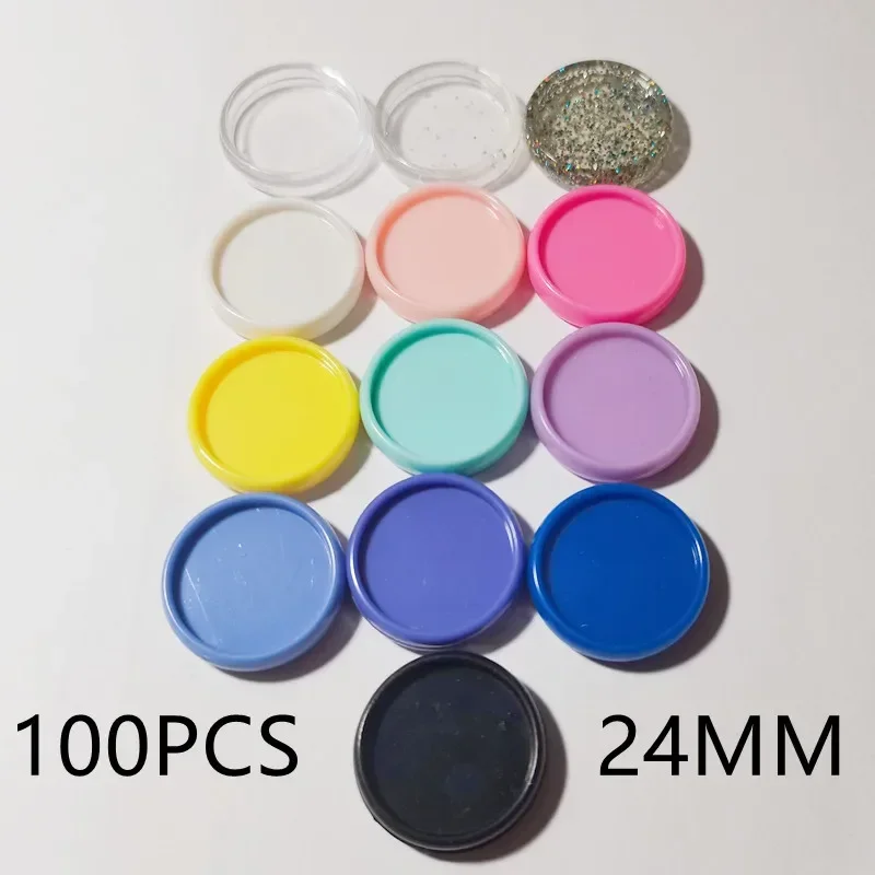 100PCS24MM solid plastic mushroom hole binding ring buckle, loose-leaf notebook storage CD, mushroom hole binding disc.
