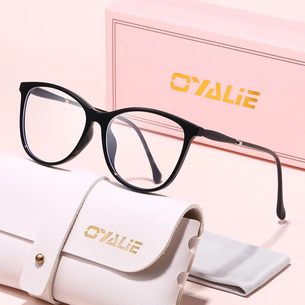 نظارات عصرية متعددة الألوان من Oyalie، بتصميم رائع وخطوط ناعمة، تعزز بشكل أفضل لشكل الوجه، مناسبة للمطابقة مع الملابس والملابس المختلفة