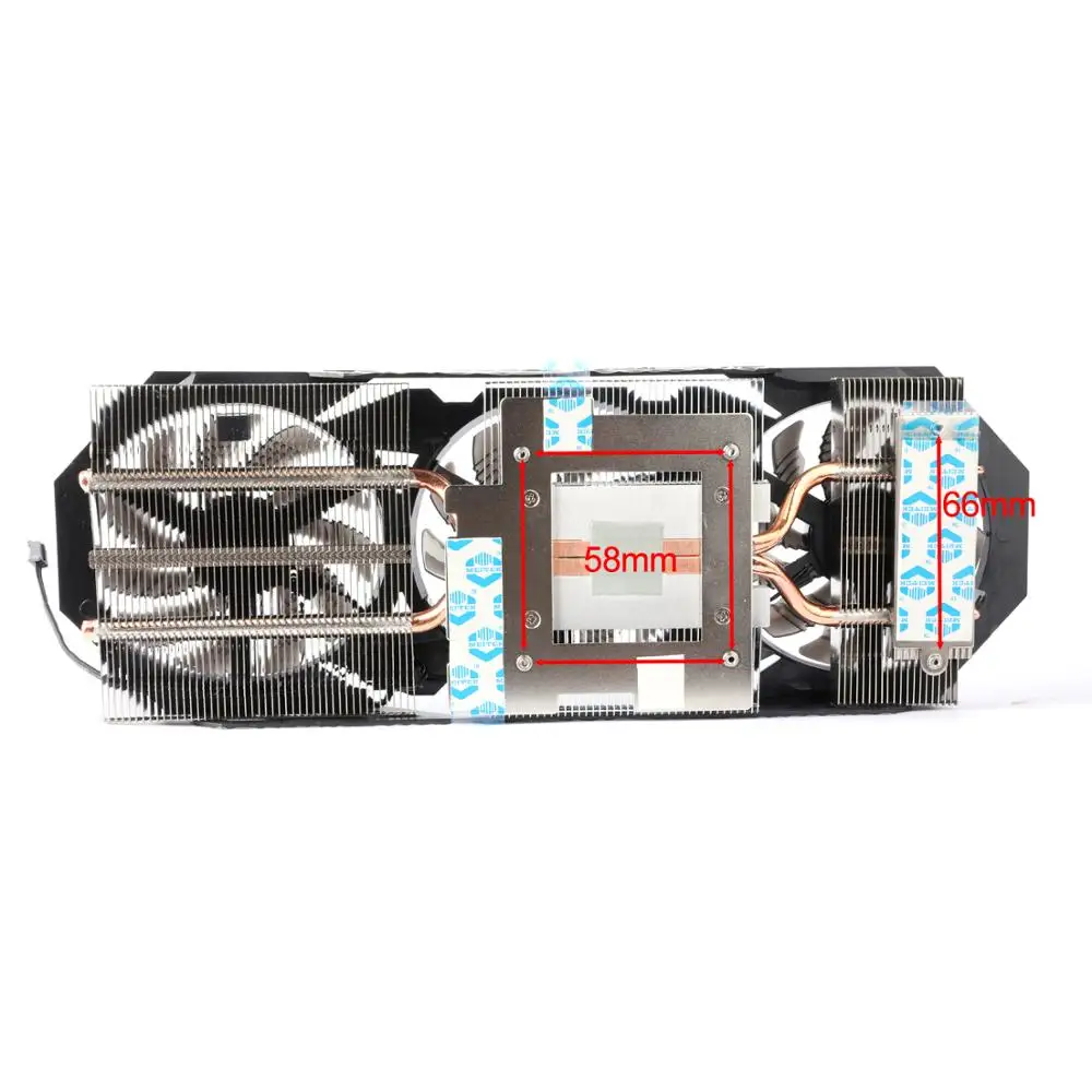 オリジナルヒートシンクラジエーターギガバイトgtxためGV-N970WF3-4GD 970 3pin冷却ファンラジエータークーラーファン