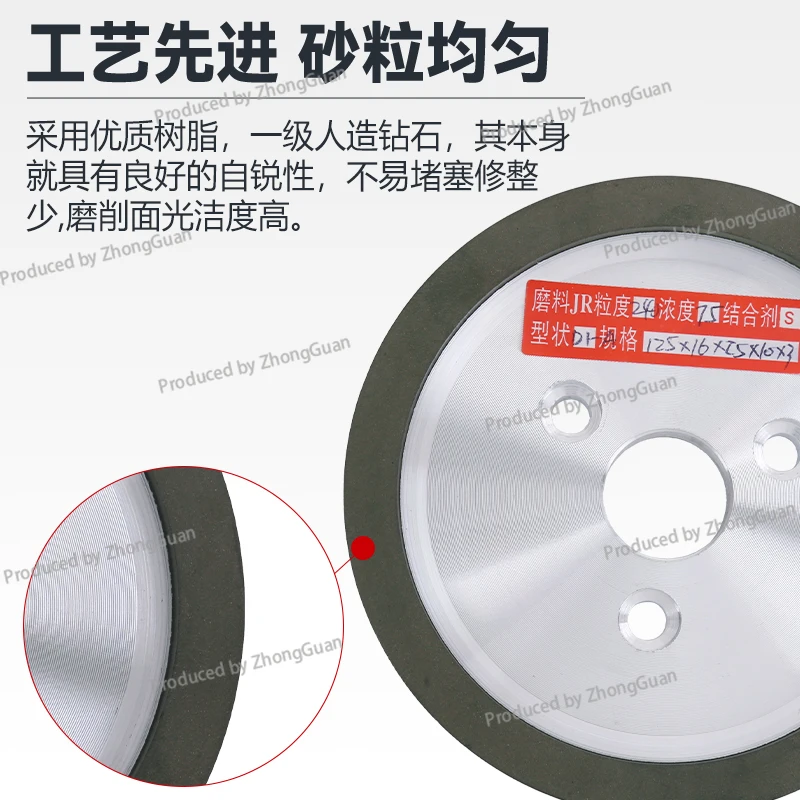 Automatic Lathe Oil Tanker Sharpener Disc Type Resin Grinding Wheel Small Sun SUN Three Hole Turning Tool KJ-3 Grinding Wheel