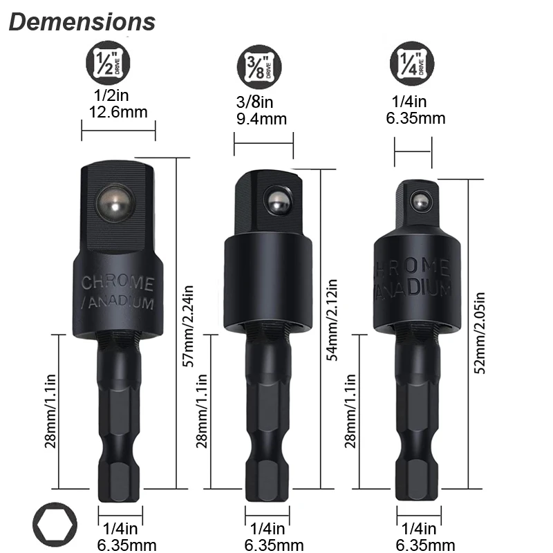 Right Angle Drill Attachment Impact Grade Power Hand Tool Driver Rotatable Socket Adapter Extension Set Screwdriver Holder Nut