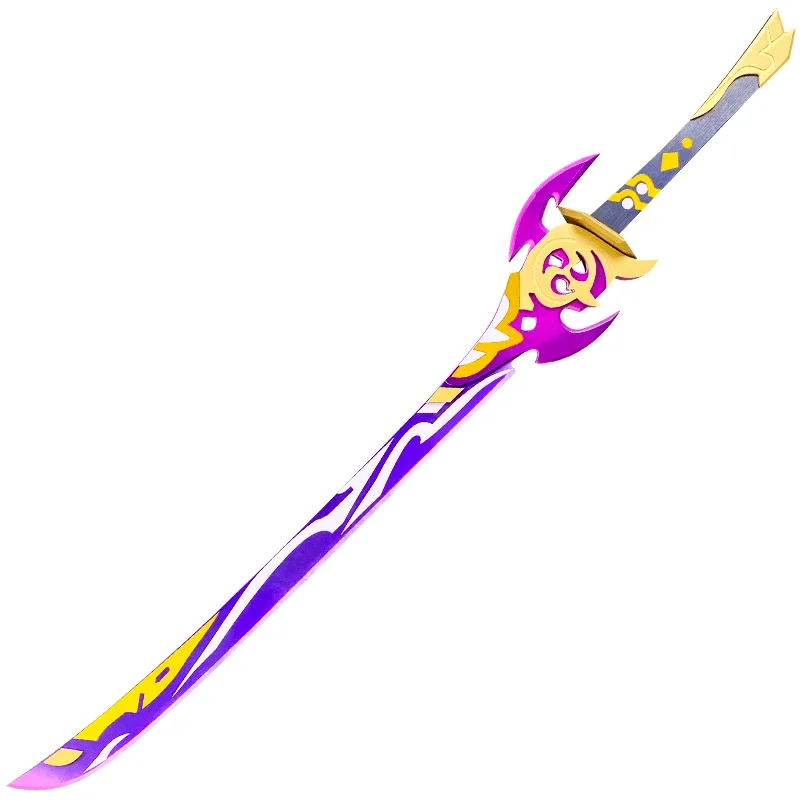 Genshin Impact Anime Cosplay Kamisato Ayaka Cos broń narzędzie Mistsplitter odnowiony długi nóż Tianmuying nóż drewniane akcesoria