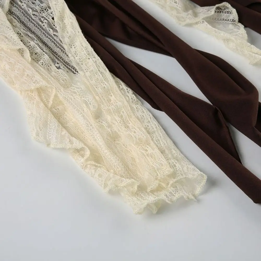 Minifalda corta de malla de estilo coreano con flores para niñas, falda acampanada de encaje multicapa de cintura alta, minifaldas con borlas y volantes para adolescentes, verano