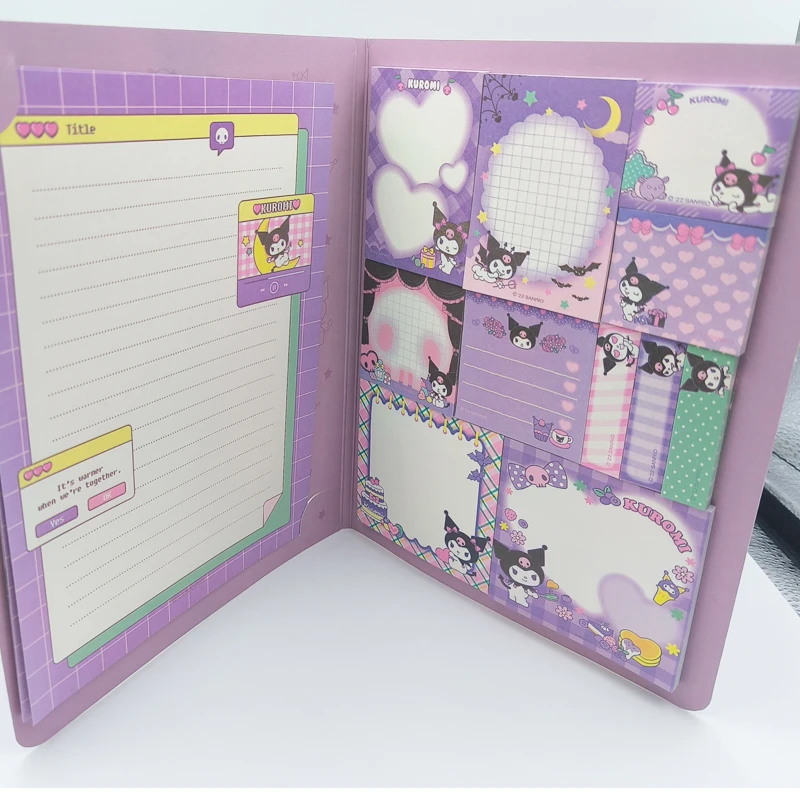سينامورول Kawaii مرحبا كيتي كتاب الراحة Mymelody Kuromi دفتر لطيف لصق المفكرة طالب مكتب القرطاسية