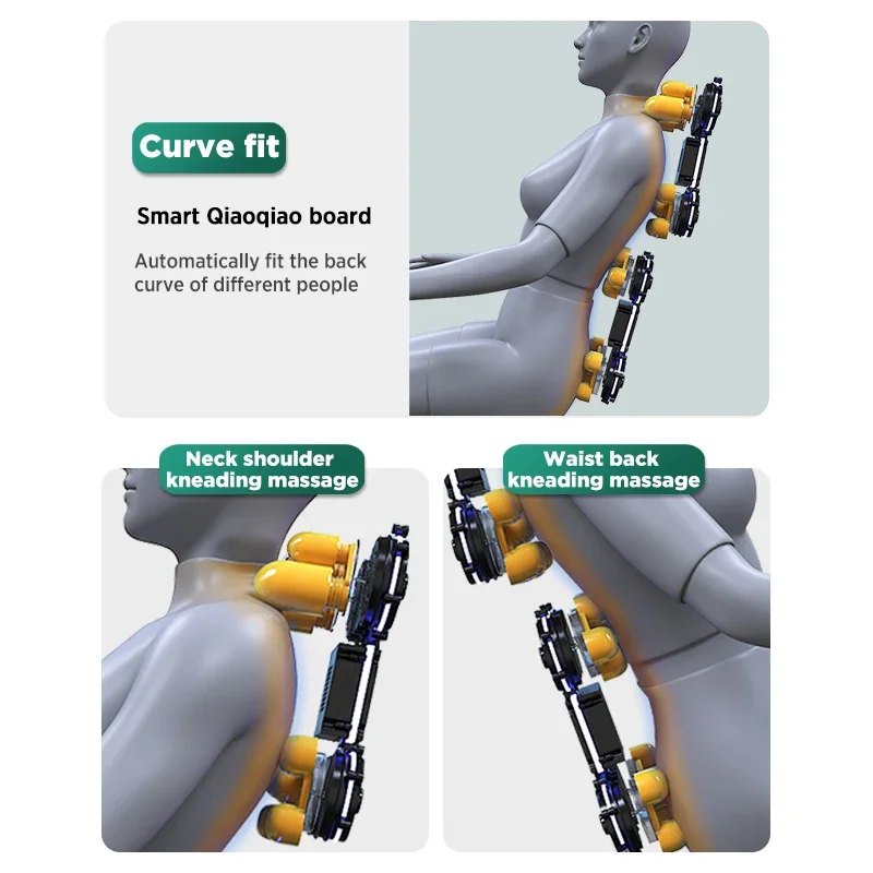 electric luxury Professional 4D Rocking Shiatsu L Shape Zero Gravity full Body Massage Chair